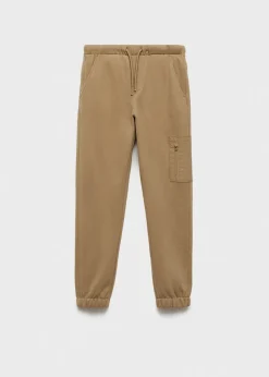 Dzieci MANGO Joggersy*Spodnie joggersy bawełniane