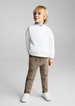 Dzieci MANGO Spodnie*Spodnie joggersy bawełniane