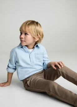 Dzieci MANGO Spodnie*Spodnie joggersy bawełniane