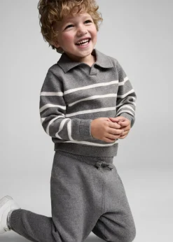 Dzieci MANGO Spodnie*Spodnie joggersy z dzianiny