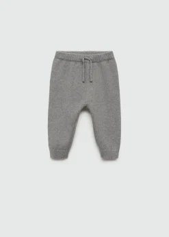 Dzieci MANGO Spodnie*Spodnie joggersy z dzianiny