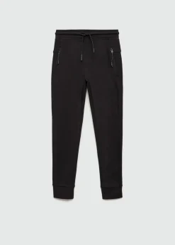 Dzieci MANGO Joggersy*Spodnie joggersy z suwakami