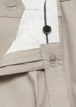 MANGO Spodnie*Spodnie lniane slim fit z lyocellu z zaszewkami