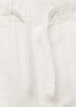 Dzieci MANGO Spodnie*Spodnie lniane z elastycznym pasem