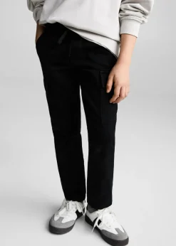 Dzieci MANGO Spodnie*Spodnie o prostym kroju cargo