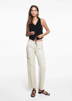 MANGO Dżinsy|Spodnie*Spodnie o prostym kroju cargo