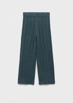 Dzieci MANGO Spodnie*Spodnie o prostym kroju z prążkowanej dzianiny