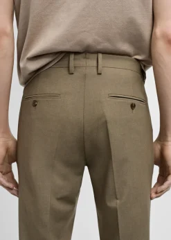 MANGO Spodnie*Spodnie od garnituru slim fit z tkaniny comfort stretch