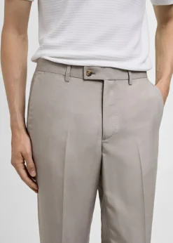 MANGO Spodnie*Spodnie od garnituru slim fit z mieszanki lnu