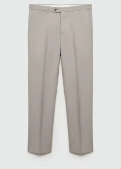 MANGO Spodnie*Spodnie od garnituru slim fit z mieszanki lnu