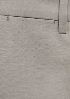 MANGO Spodnie*Spodnie od garnituru slim fit z mieszanki lnu
