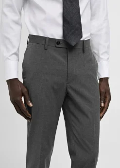 MANGO Spodnie|Spodnie*Spodnie od garnituru slim fit z tkaniny comfort stretch