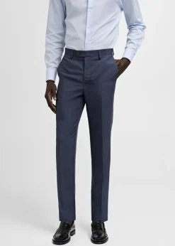 MANGO Spodnie*Spodnie od garnituru slim fit z tkaniny comfort stretch