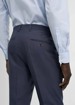 MANGO Spodnie*Spodnie od garnituru slim fit z tkaniny comfort stretch