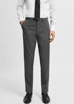 MANGO Spodnie|Spodnie*Spodnie od garnituru slim fit z tkaniny comfort stretch