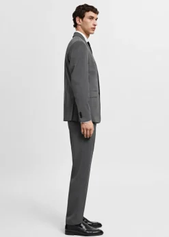 MANGO Spodnie|Spodnie*Spodnie od garnituru slim fit z tkaniny comfort stretch