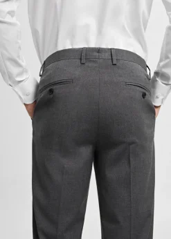 MANGO Spodnie|Spodnie*Spodnie od garnituru slim fit z tkaniny comfort stretch