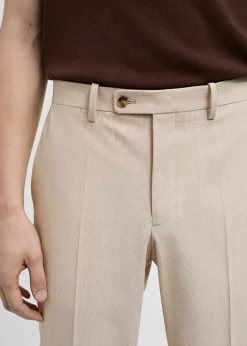 MANGO Spodnie*Spodnie od garnituru slim fit z tkaniny comfort stretch