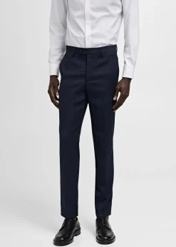 MANGO Spodnie|Spodnie*Spodnie od garnituru slim fit z tkaniny comfort stretch