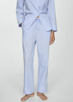 MANGO Piżamy|Piżamy*Spodnie od piżamy wiązane o prostym kroju