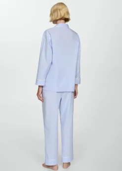 MANGO Piżamy|Piżamy*Spodnie od piżamy wiązane o prostym kroju