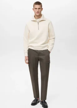 MANGO Spodnie*Spodnie regular fit cargo z bawełny