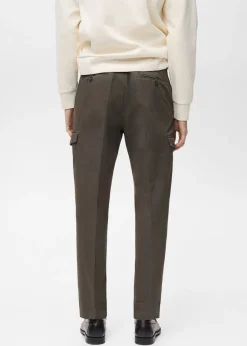 MANGO Spodnie*Spodnie regular fit cargo z bawełny