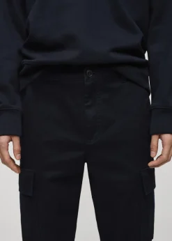 MANGO Spodnie*Spodnie regular fit cargo z bawełny