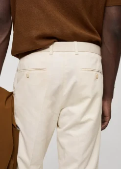 MANGO Spodnie*Spodnie regular fit z bawełny i tencelu