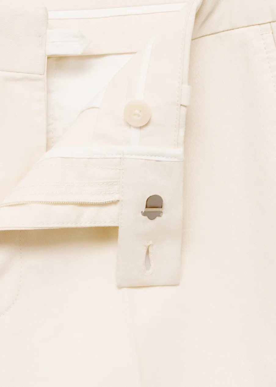 MANGO Spodnie*Spodnie regular fit z bawełny i tencelu