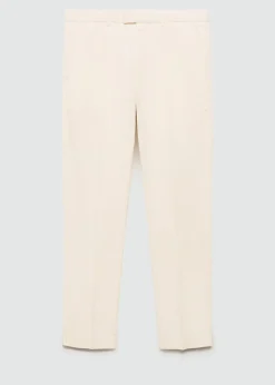 MANGO Spodnie*Spodnie regular fit z bawełny i tencelu