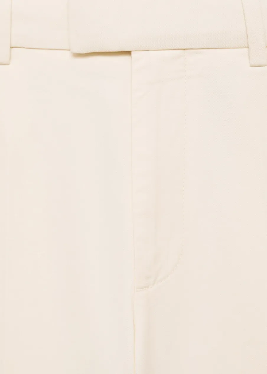 MANGO Spodnie*Spodnie regular fit z bawełny i tencelu