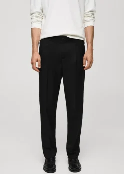 MANGO Spodnie*Spodnie regular fit z zaszewkami