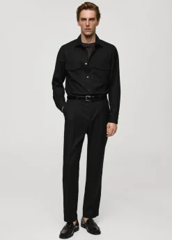 MANGO Spodnie*Spodnie regular fit z zaszewkami