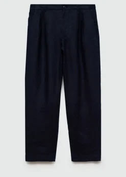 MANGO Spodnie*Spodnie relaxed fit z 100% lnu