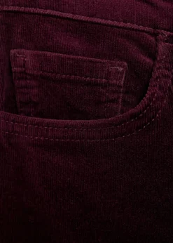 MANGO Dżinsy*Spodnie Sienna flare crop ze sztruksu