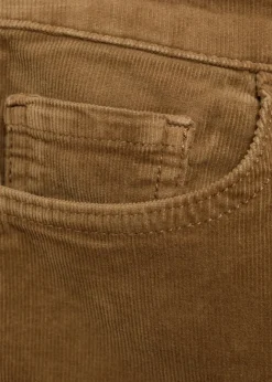 MANGO Dżinsy*Spodnie Sienna flare crop ze sztruksu