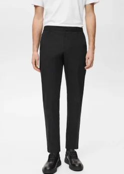 MANGO Spodnie*Spodnie slim fit comfort strech ze sznurkiem