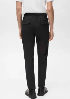 MANGO Spodnie*Spodnie slim fit comfort strech ze sznurkiem