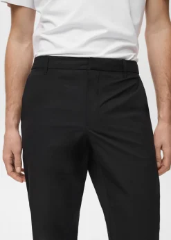 MANGO Spodnie*Spodnie slim fit comfort strech ze sznurkiem