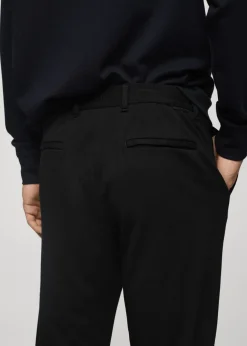 MANGO Spodnie*Spodnie slim fit comfort strech ze sznurkiem