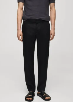 MANGO Spodnie*Spodnie slim fit z 100% lnu