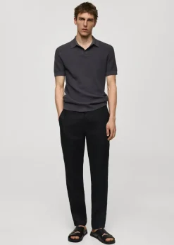 MANGO Spodnie*Spodnie slim fit z 100% lnu