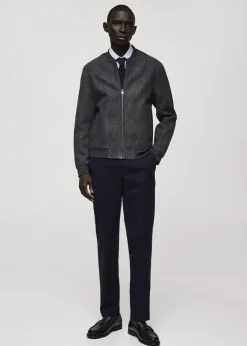 MANGO Spodnie*Spodnie slim fit z bawełny