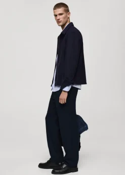 MANGO Spodnie*Spodnie straight fit z zaszewkami