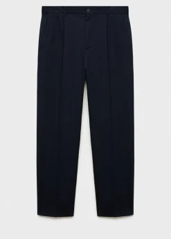 MANGO Spodnie*Spodnie straight fit z zaszewkami