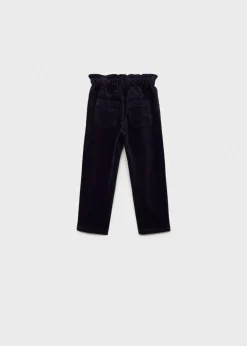 Dzieci MANGO Spodnie*Spodnie sztruksowe paper bag