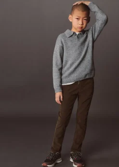 Dzieci MANGO Spodnie*Spodnie sztruksowe z elastycznym pasem