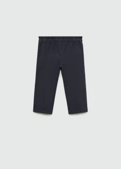 Dzieci MANGO Spodnie*Spodnie w kratę z prostymi nogawkami