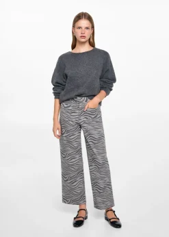 MANGO Dżinsy|Spodnie*Spodnie w zeberkę